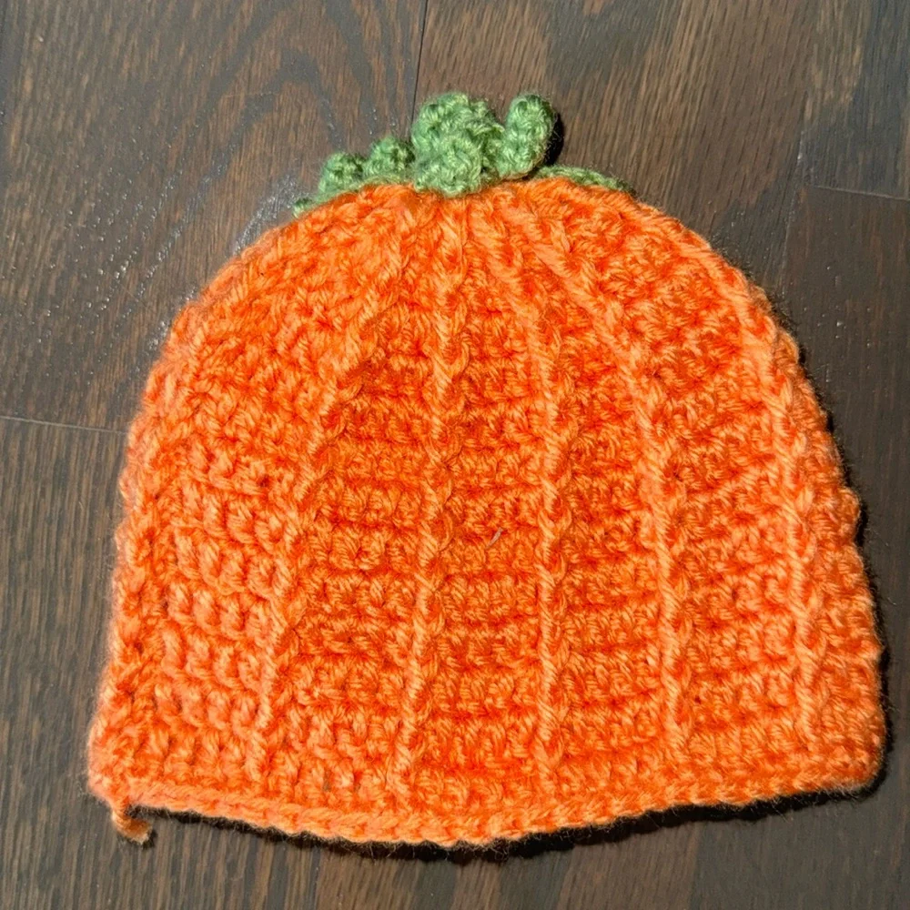 So ‘Dorable Hand Crocheted Pumpkin Baby Costume 3 pcs Set | 0-3M